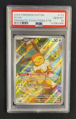 PSA 10 GEM MINT Eevee SVP173 ETB Promo Prismatic Evolutions Pokemon Graded Card